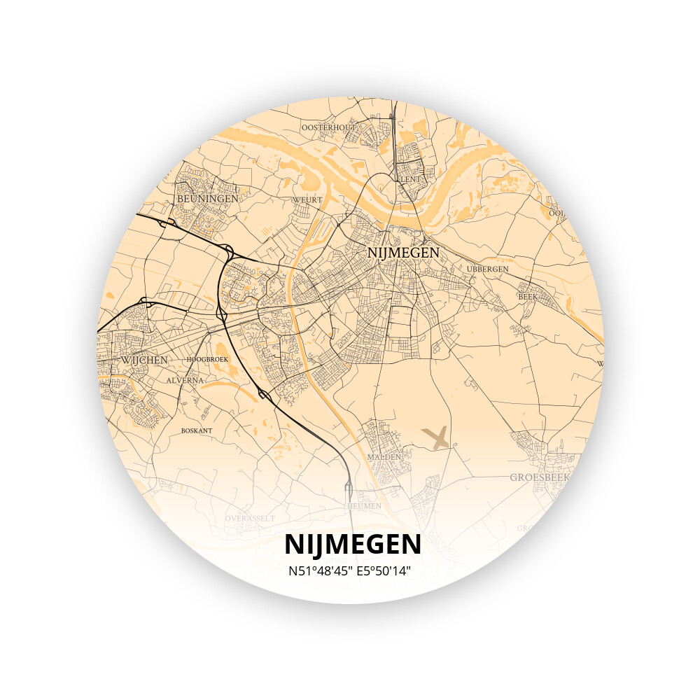 Cirkel poster van Nijmegen